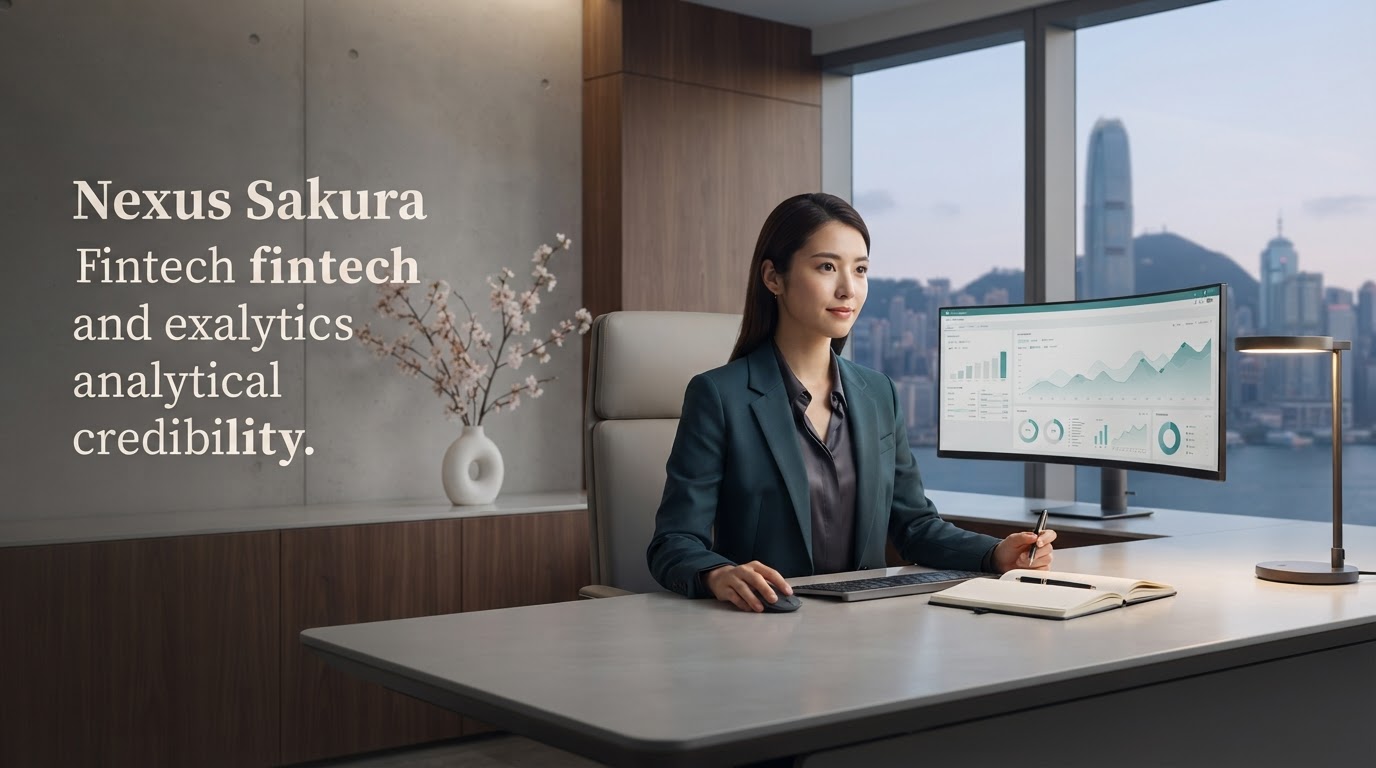 Nexus Sakura apstraktni prikaz podatkovne analitike u nijansama zelene